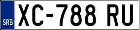 Trailer License Plate